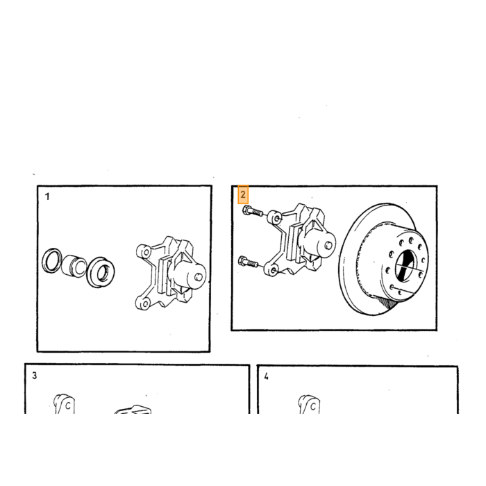 Volvo Repair Kit front caliper 740+760+780+940+960+S90+V90 Girling 57mm fron Volvo repuesto no 271350