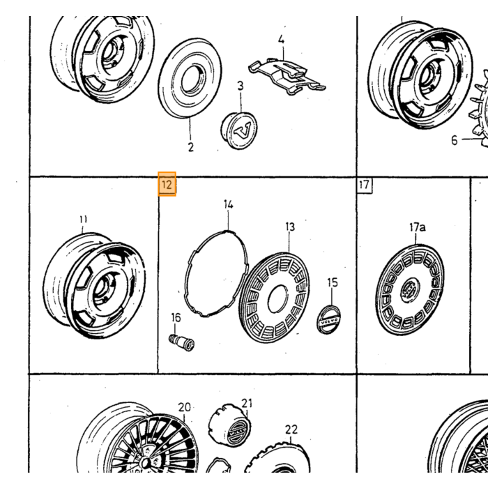 Volvo Gasket kit Carburettor StrombergCD175 with o-ring B18A Volvo repuesto no 271475