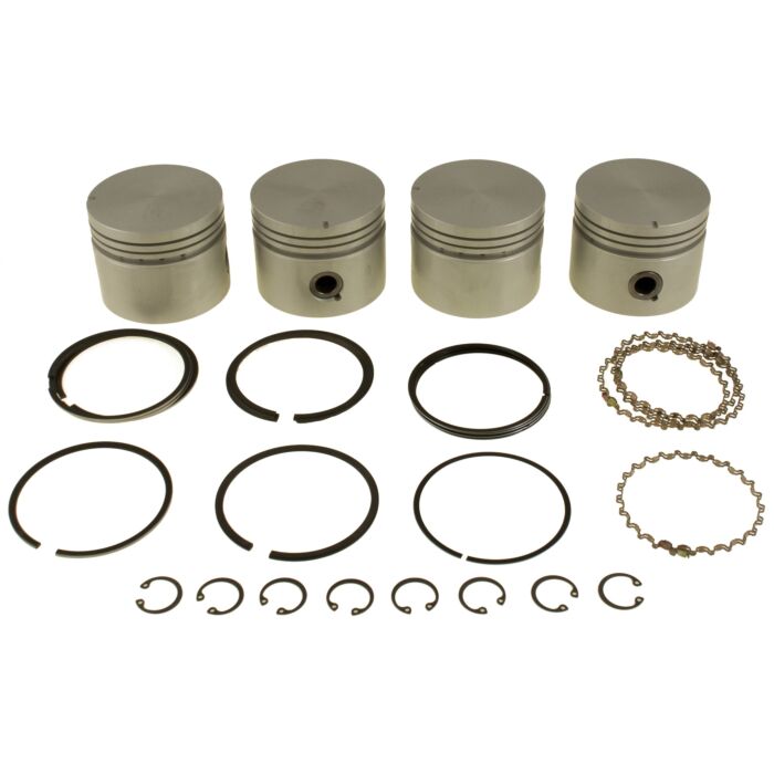 Conjunto de pistones B20+B30 0.040inch = 1MM 89.93 mm diámetro 22mm pistón (incluye anillos de pistón) por 4 piezas 03731040 para Volvo