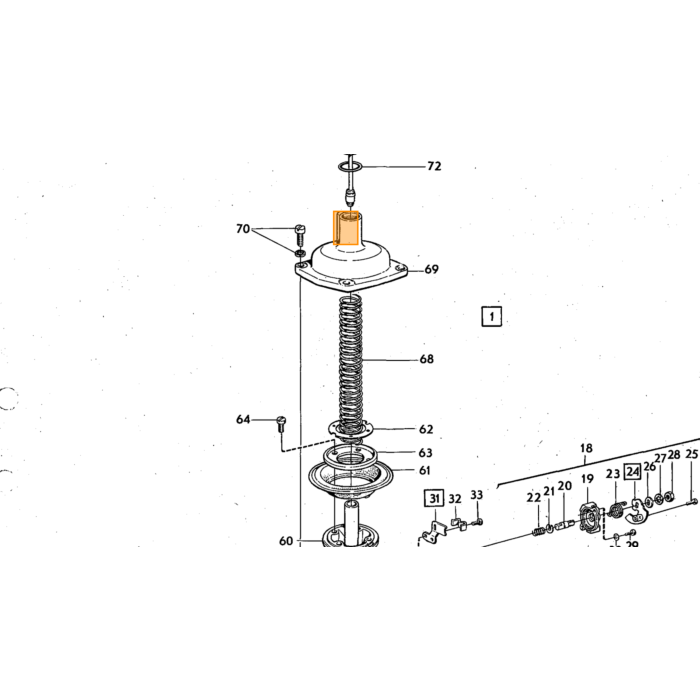 Volvo Kits revisión carburador tromberg acelerador+eje B20 Amazon+140+240 Volvo repuesto no 276299