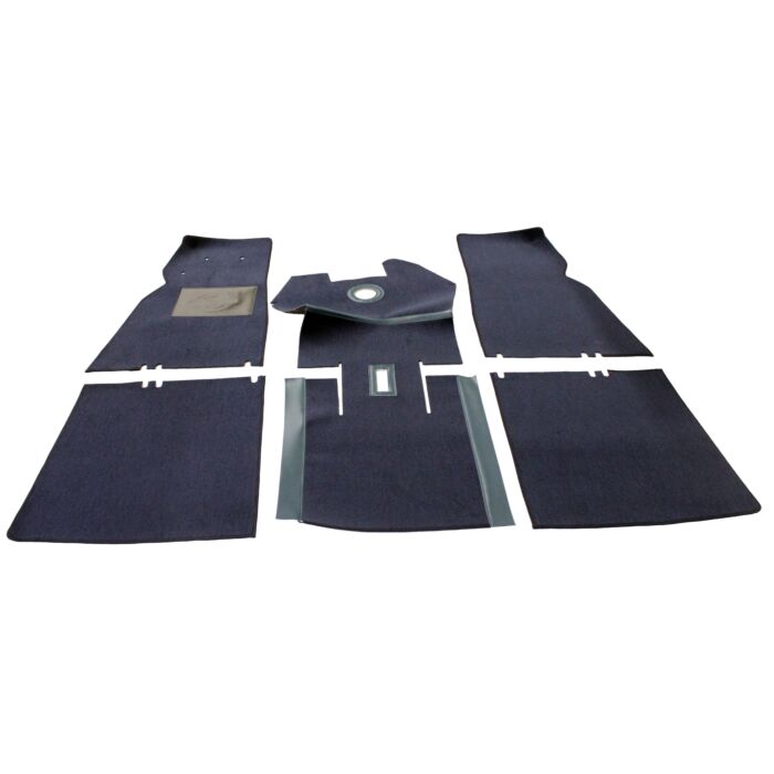Mattenset PV544 blauw pasvorm (bedekt gehele vloer) 6 delig