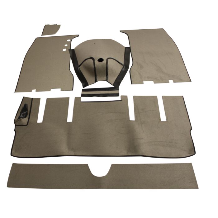 Volvo Juego de alfombrillas P1800 Jensen 1961-1962 gris/beige Volvo repuesto no 277300