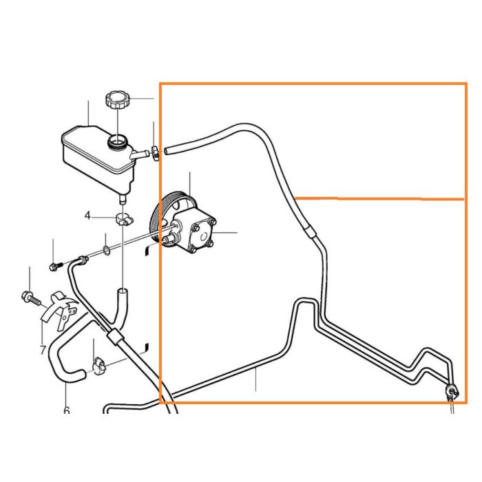 Tubo de retorno de dirección asistida Volvo S60 (-2009) V70 P26 (2001-2007) V70 P26 XC70 (2001-2007) XC70 (2001-2007) ver 31340942 Número de pieza de Volvo 30636302