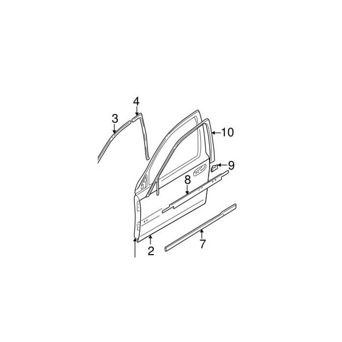 Cinta negra para ventana de puerta de Volvo S80, lado del conductor, pegatina de puerta izquierda, número de pieza de Volvo 30655714.
