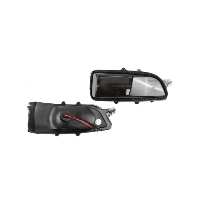 Luz intermitente de espejo LED para Volvo con lente clara Dinámica 1 par C30 C70 S40 S60 V50 V70 Número de pieza de Volvo 30716696_B