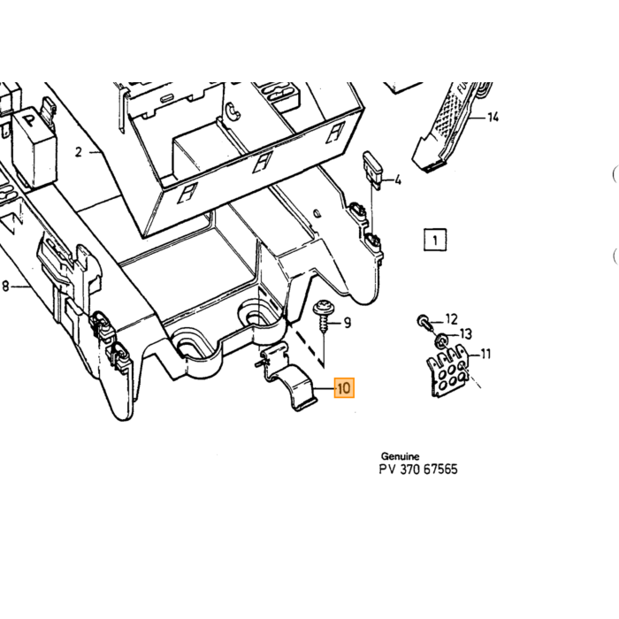 Parachoques delantero Volvo Schokdemper para VOLVO XC60 I -17, número de pieza de Volvo 31323760.