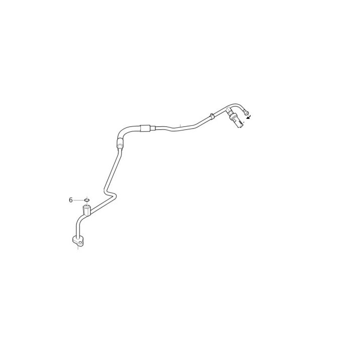 Manguera de aire acondicionado de alta presión con tubería para Volvo C30 S40 (2004-) V50 B4204S3 CH -394051 B4184S8 B4184S11, número de pieza de Volvo 31332484