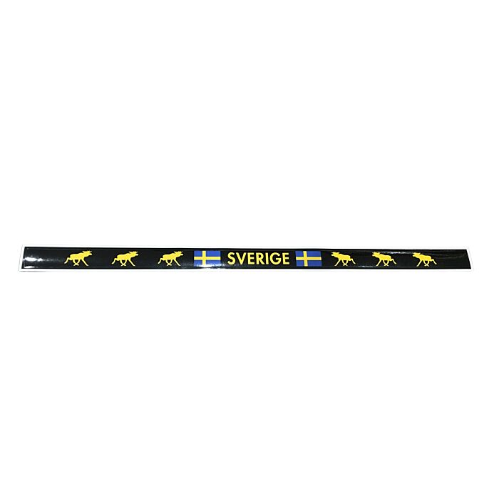 Pegatina para placa de matrícula de Volvo - Alce y Suecia (Sverige) Dimensiones: 500 x 20 MM Número de pieza de Volvo 34193S