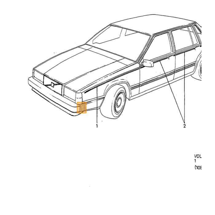 Carcasa de Espejo Exterior LHD Izquierdo para VOLVO 740 760, número de pieza VOLVO 3518693