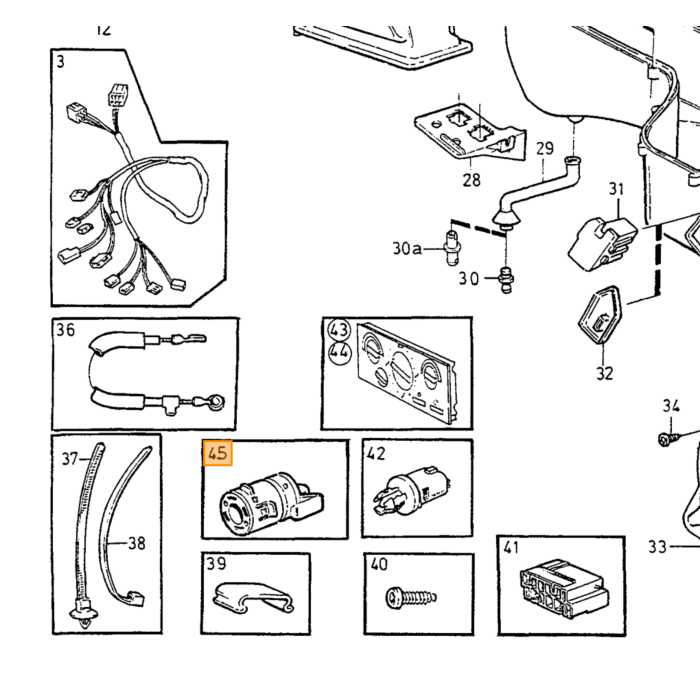 Volvo Sensor de temperatura interior Volvo C70 - S70 V70 - C30 - V50 - S40 1997-2013 Volvo repuesto no 3524841