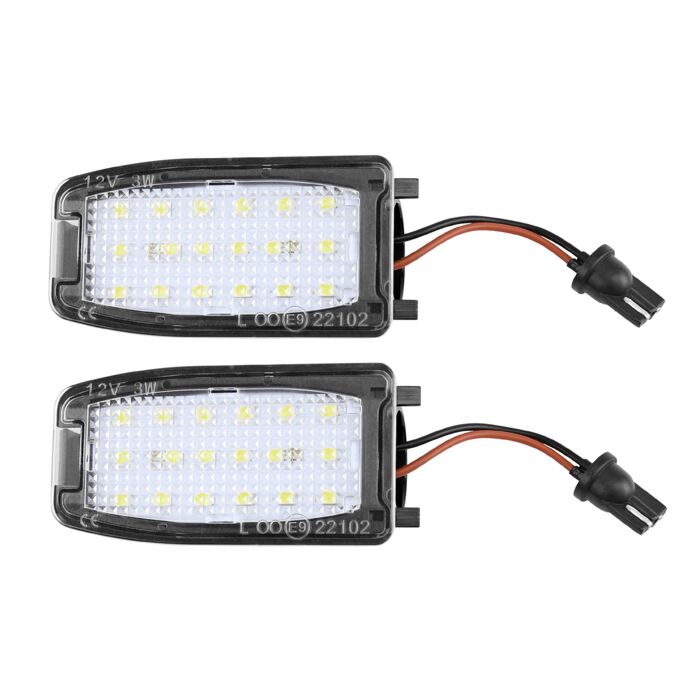 Lámpara LED para espejo inferior Volvo 5000K 1 par S60 S80 V70 XC70 Cross Country XC90, número de pieza Volvo 35435018