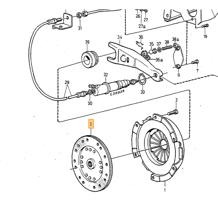 Volvo Disco de embrague M45+M46 estrías finas diam 221 mm 240+740+940(1209714)(1377563) Volvo repuesto no 3549537