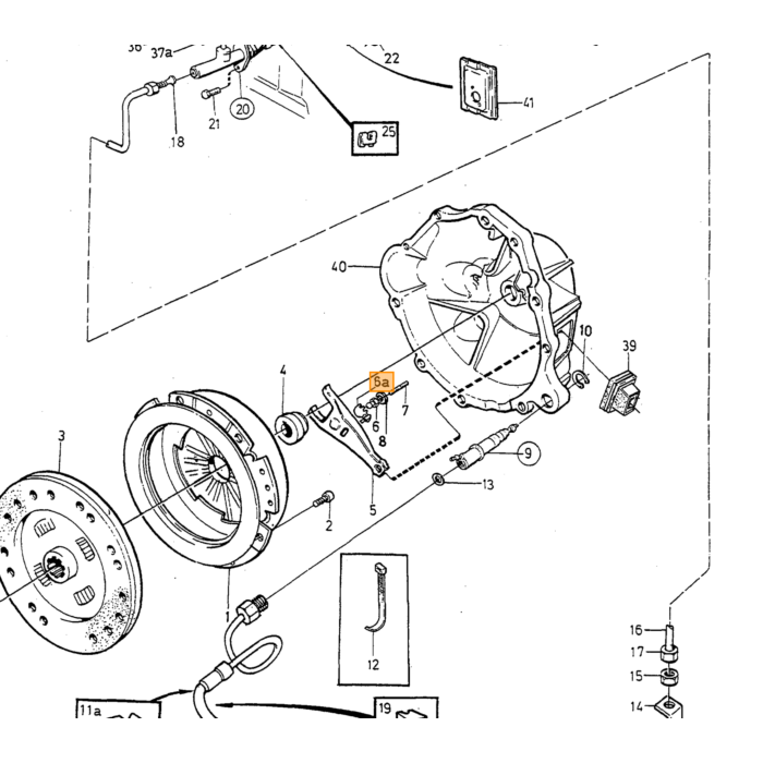 Volvo Lado del manillar PIVOT PIN: para volante a la izquierda/derecha Volvo repuesto no 3549638