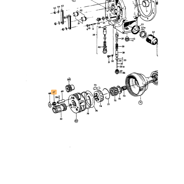 Producto Volvo: Sobremarcha tipo D Lager, número de pieza Volvo 380410