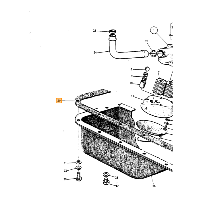 Volvo Gasket replaced by 270628 Volvo repuesto no 418262