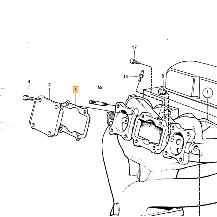 Volvo Bomba de agua con anillo de goma B18+B20+B30 Tipo de 9 5 mm de alto y 30 mm de diámetro entre la bomba de agua y la culata) B18B-B20A Volvo repuesto no 418658