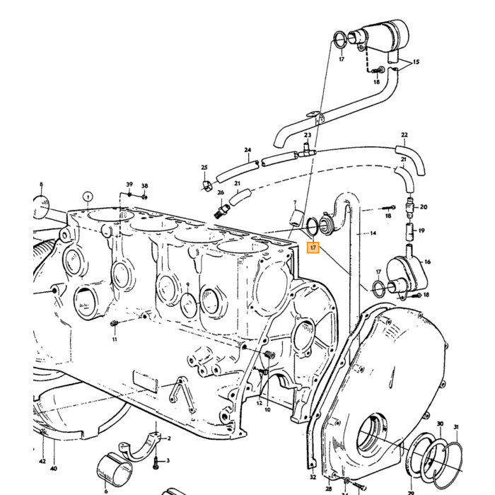 Volvo Junta culata B18 todos los tipos + Penta AQ100+AQ110 0.8mm Volvo repuesto no 418990