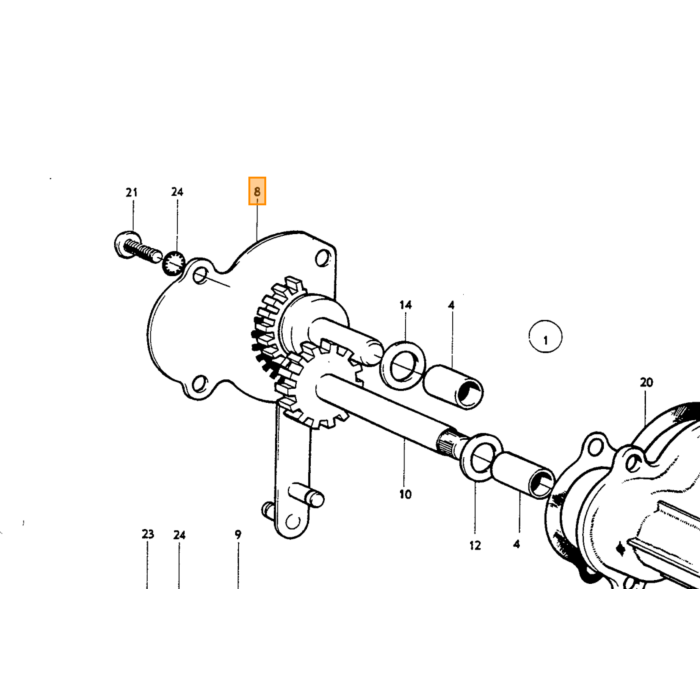 Volvo Pasacables de goma para 684834 8x12 mm Volvo repuesto no 43138