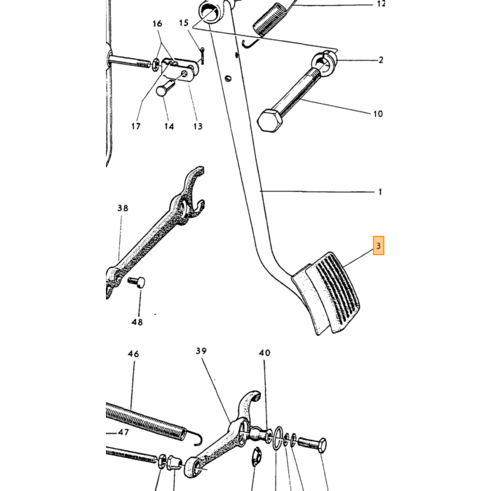 Volvo Pedal Pad Volvo repuesto no 653238