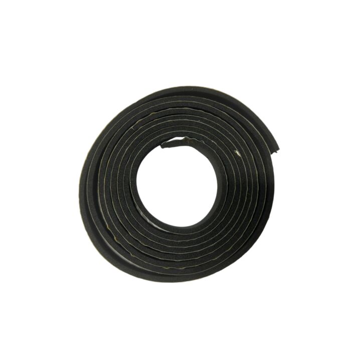 Rubber strip portier pv duett per meter zelf klevend ruit zijde