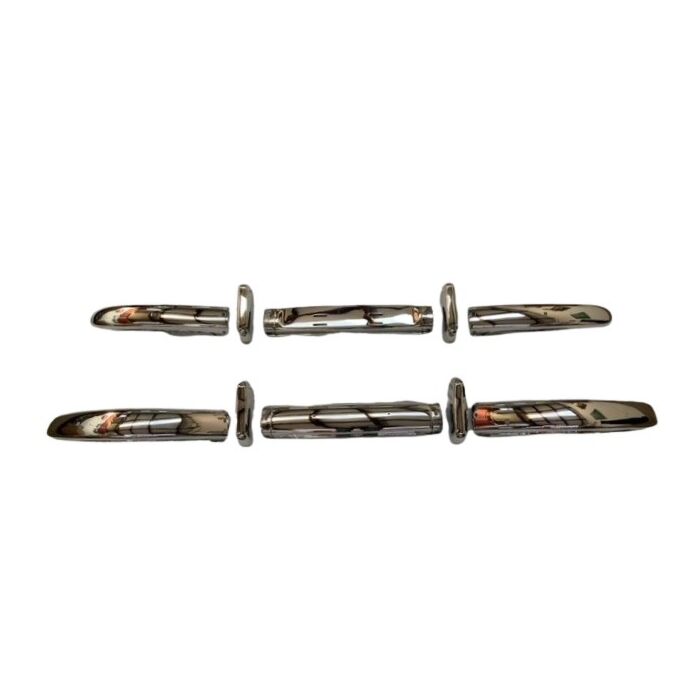 Volvo Parachoques PV544+Duett delantero completo incl rosetas acero inoxidable Volvo repuesto no 661697SET