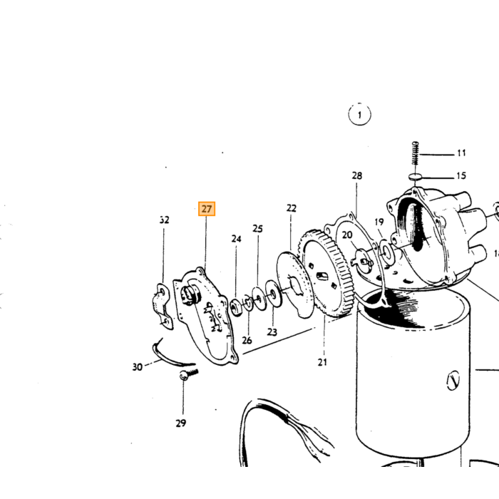 Volvo Motor limpiaparabrisas de contacto de arrastre Prestolite+Autolite 12V Amazon+P1800 Volvo repuesto no 662627