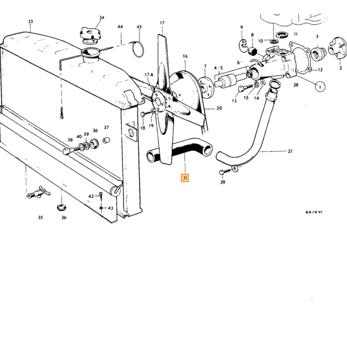 Volvo Manguera de radiador PV555+Duett+Amazon B18 -1966 sistema abierto superior o inferior 273189  653374  653574  660096  663030  663031  89684 Volvo repuesto no 663031
