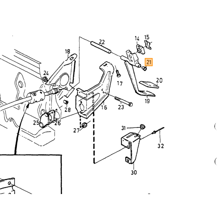 Conjunto de montaje de freno de mano y girling Splitplen con cable de freno de mano para Volvo 140 164 240 260 740 760 780 940 s90 V90 V70 V70XC