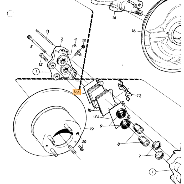 Conjunto de montaje de freno de mano y girling Splitplen con cable de freno de mano para Volvo 140 164 240 260 740 760 780 940 s90 V90 V70 V70XC
