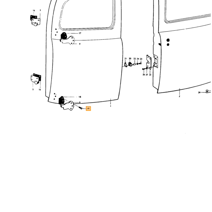 Volvo Manija de la puerta Duett detrás de la puerta Volvo repuesto no 668592