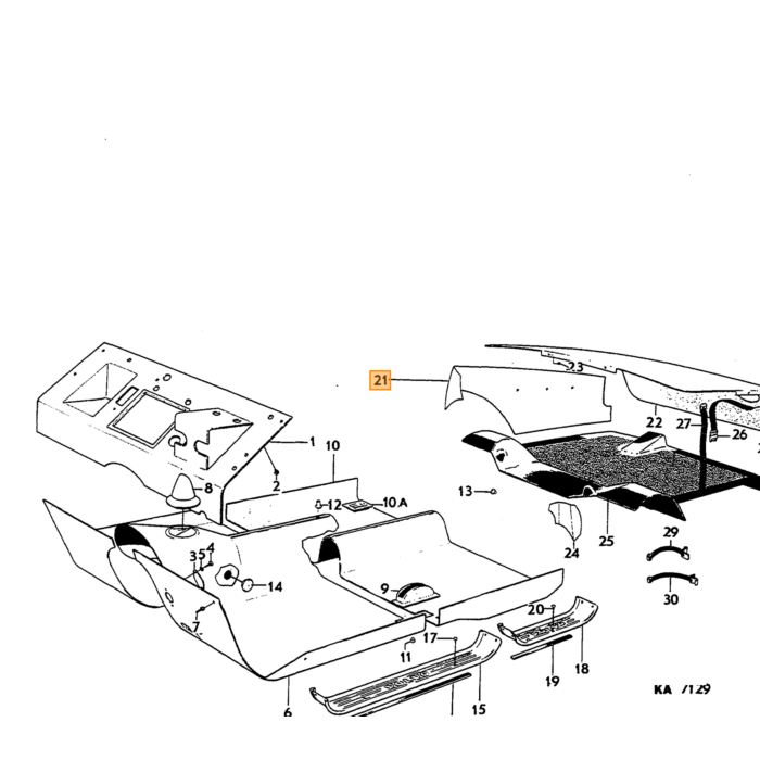 Volvo Funda de cartón en maleta Amazon Set izquierda + derecha negra Volvo repuesto no 671067