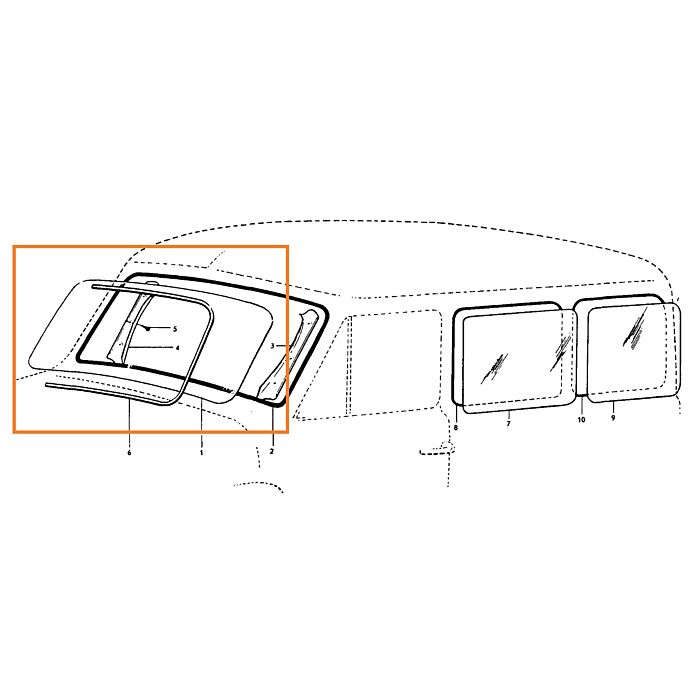 Ruit PV544+Duett para vidrio tintado 671887 para Volvo