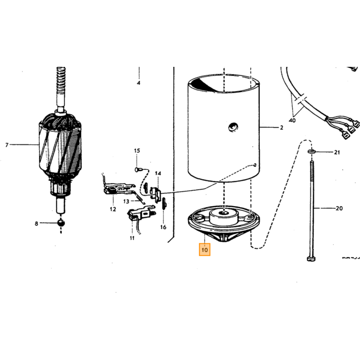 Volvo Soporte deposito lavaparabrisas 671723 Volvo repuesto no 672408