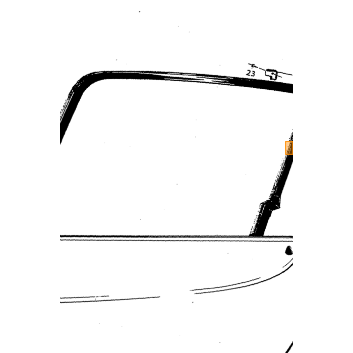 Volvo Placa de cierre en puerta P1800 derecha en puerta ch 25.500+NOS Volvo repuesto no 673276