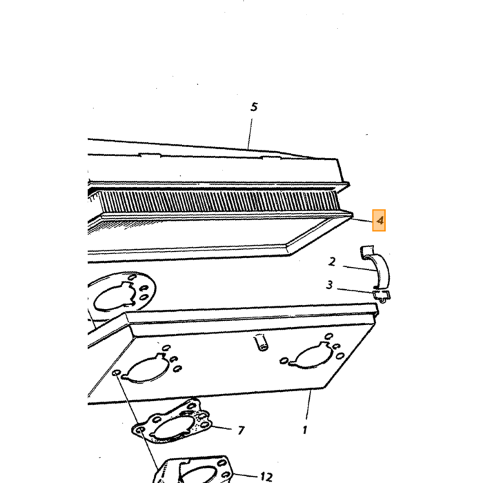Volvo Filtro de aire B20B con carburadores SU 33x13x3 cm 140+Amazon orig Volvo repuesto no 679658