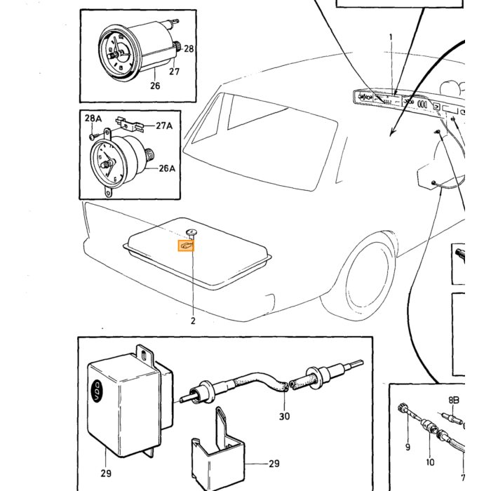 Indicador de posición de cambio automático 140 164 para tablero de Volvo