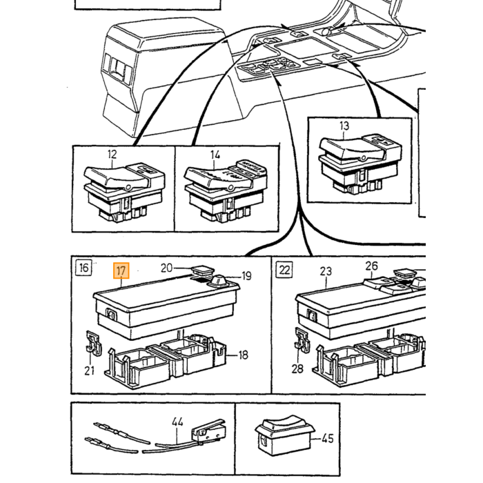 Interruptor automático de luces intermitentes y de emergencia para Volvo 850 -1994 usado, disponible bajo pedido, número de artículo 6806356, número de pieza Volvo 6806356U