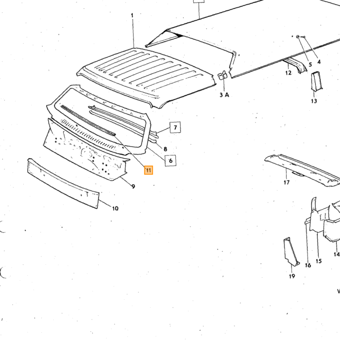 Volvo Guía  a la derecha Volvo repuesto no 680962