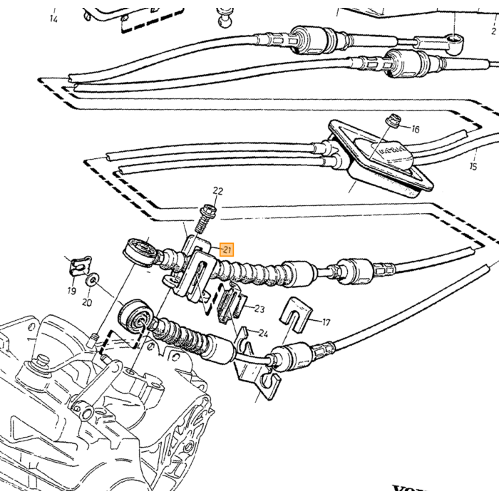 Sello del Eje de la Caja de Cambios Manual Volvo 850 - S70 - V70 - XC70 - C70 - S60 - S40 - V40 - S80 - XC90 - C30 - V50 - V60, Número de pieza de Volvo 6843481