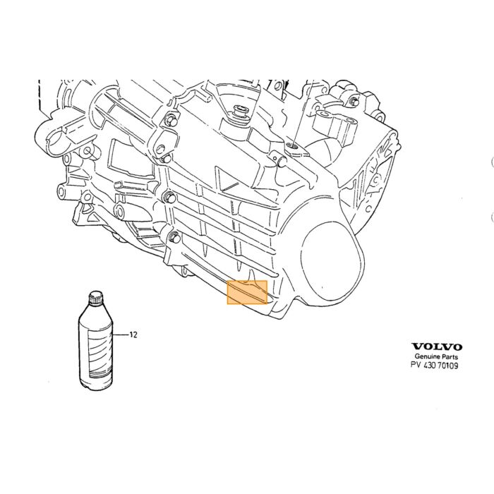 Sello del Eje de la Caja de Cambios Manual Volvo 850 - S70 - V70 - XC70 - C70 - S60 - S40 - V40 - S80 - XC90 - C30 - V50 - V60, Número de pieza de Volvo 6843481
