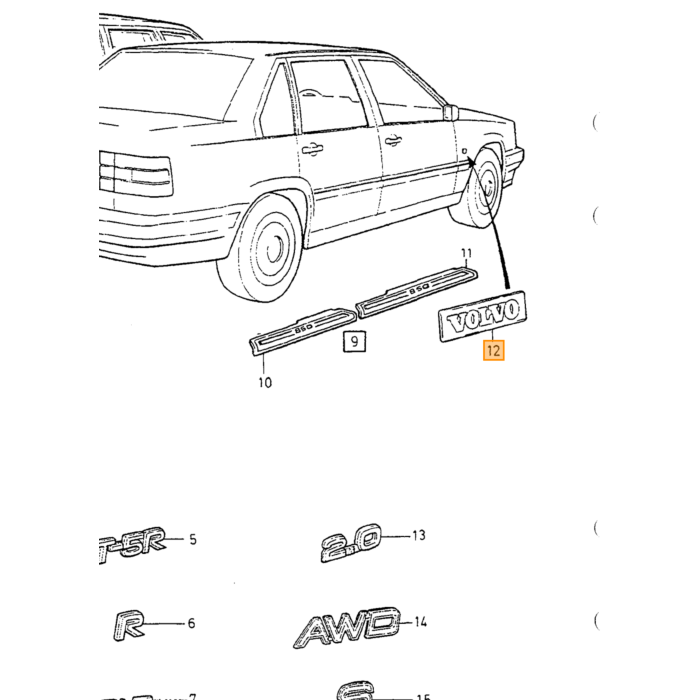 Volvo emblema  Volvo  negro plata Volvo 240 260 740 760 850 S90 V90 ya no está disponible Volvo repuesto no 6846397