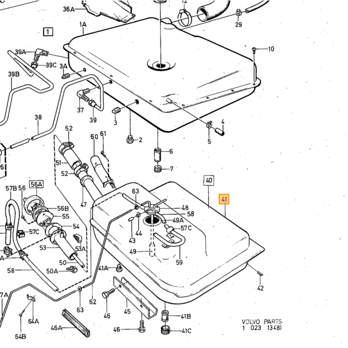 Volvo sello Tapa  Volvo tipo  Volvo 240 260 262 Volvo 780 : tipo de motor Volvo repuesto no 687245