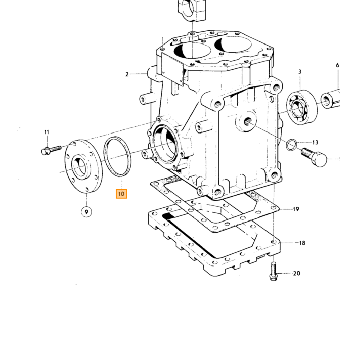 Volvo Junta  Volvo tipo  Volvo 140 Volvo 164 Volvo 240 : tipo de motor Volvo P1800 P1800ES Volvo repuesto no 688714
