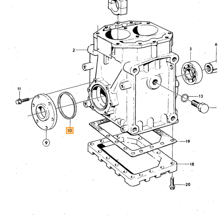Volvo Junta  Volvo tipo  Volvo 140 Volvo 164 Volvo 240 : tipo de motor Volvo P1800 P1800ES Volvo repuesto no 688714