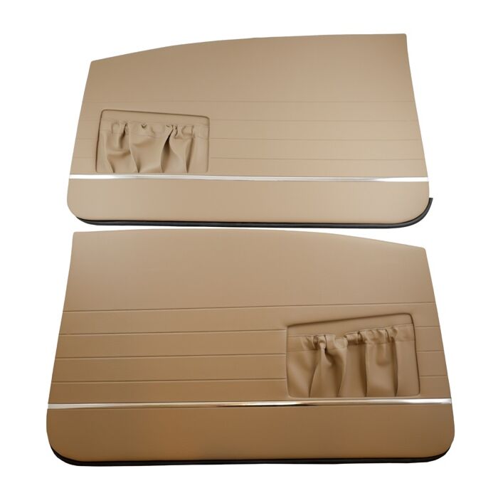Conjunto de tapicería Volvo Amazon 2 puertas, panel de puerta izquierdo + derecho beige 404-192, número de pieza Volvo 690566-67