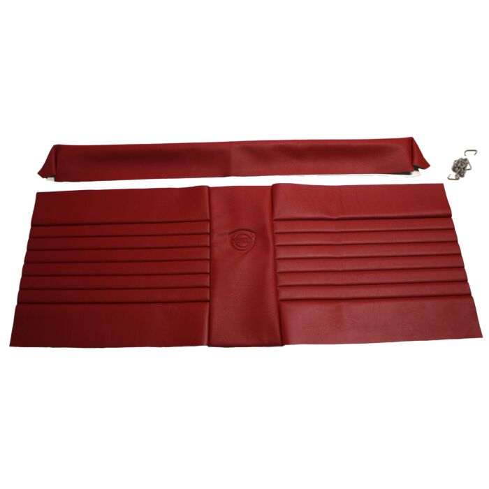 Bekleding P1800 -1970 achterbank rug+zitting SET incl 691071  rood 