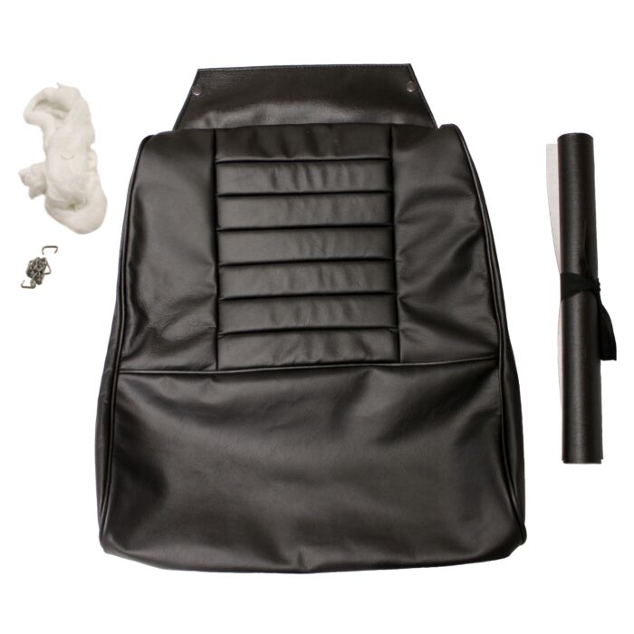 Volvo Tapicería P1800S+P1800E 1964-1971 funda asiento cuero negro asiento + respaldo incl 691053 SET Volvo repuesto no 691052