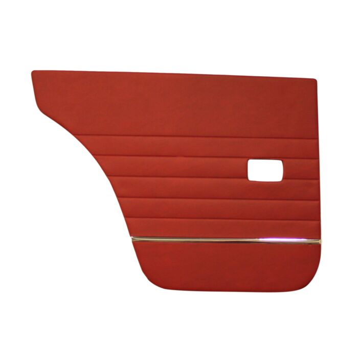 Volvo Tapicería Panel de puerta Amazon 4D Trasero izquierdo rojo (1963-1964) Volvo repuesto no 691220