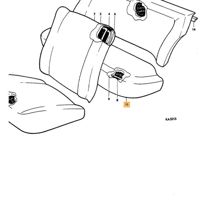 Volvo Tapicería Amazon 4 puertas funda asiento trasero SET!asiento+respaldo rojo 1963-1964 159-251(set!) Volvo repuesto no 691240