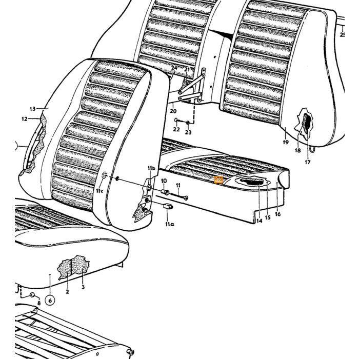 Volvo Tapicería Amazon funda asiento vinilo azul claro asiento 170-505SET Volvo repuesto no 691446